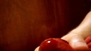 pissing and playing with myself 