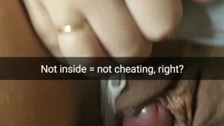 Honey, he is my friend! I`ts just rubbing! Not inside - not cheating! [Cuckold. Snapchat]