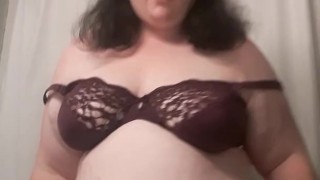 Strip tease before shower