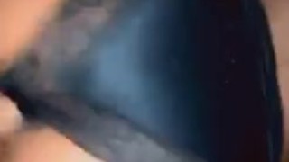Ebony babe gets rawdogged by scrawny white boi