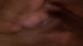 Creamy pussy rub and squirt after shower