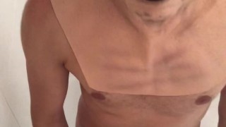 CHOKING and GAGGING on my FLATMATES DIRTY Gym SOCKS ** MASSIVE CUMSHOT **