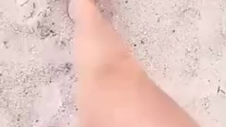 Sand & Blue Toenails @ The Beach