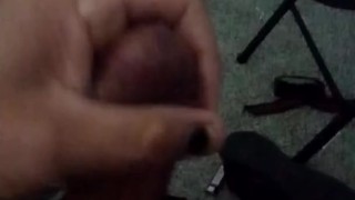 Boredom leads to stroking leads long easy cum