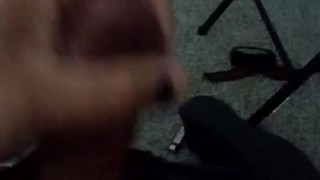 Boredom leads to stroking leads long easy cum