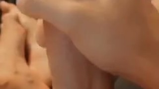 Nice Dick Blows Load in Shorts with Intense Orgasm