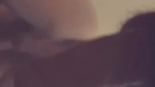 Man Bent over in mirror.