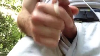 Jacking off in public