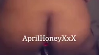 Big Booty BBW rides Dildo