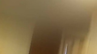 Sissy tranny in dress heels pantyhose masturbates and dildos his ass until pissing himself
