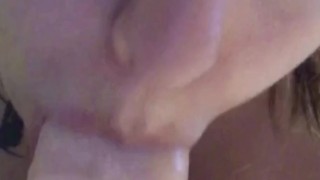JERK OFF ENCOURAGEMENT - Watch Me Strip And Give Sloppy BJ 