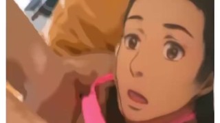 Anime Milf Aubrey Black fucks pool boy! 