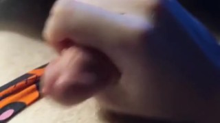 Twink in skull undies jerks it