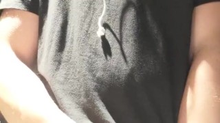 Me wanking in work bathroom cum