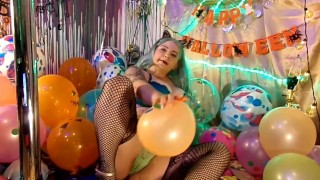 Looner Balloon Play! 50+ Balloons/Inflatables Helium Voice JOIB2P,S2P hump,suck&fuck BalloonBlowjob
