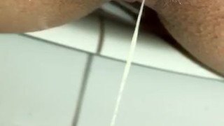 Peeing close up 