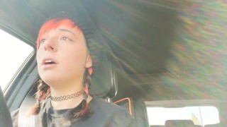Having an orgasm while driving part 2