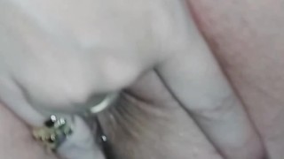 Fingering my extremely tight ass while playing with my pussy in the bath!!