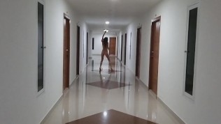 Hotel Corridors Naked Dancing # Risky Fun Under Cctv Hotel Corridor Cameras 