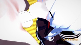 Furry Hentai 3D Yiff - Grey Fox & Panda Bear First Time Sex