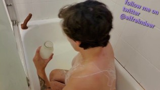 pink xxnx Heavy Cream Bath Fun / Thank you for 100 subs!