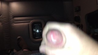 Jerking off in a freightliner 