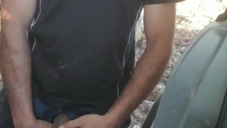 Hot uncut lad flops out floppy dick, pisses, then gives is a thorough shake