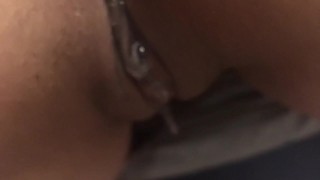 Cum running out hot tight pussy