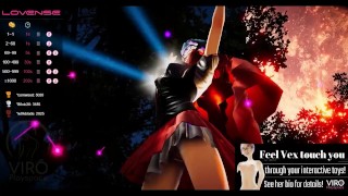 Cosplay Vex Ruby has Orgasm controlled by Fans Live