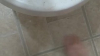 Nasty Dirty Toilet! Pissing HAIRY Pee Fetish Slut Uses Knock Off Go Girl Female Urinal First Time!