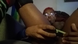 Playing with prostate vibrator toy from Fondlove