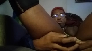 Playing with prostate vibrator toy from Fondlove