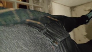 REWETTING MY JEANS ON MY BALCONY