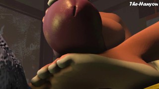 SFM - Carmelita Fox's Footjob Tease