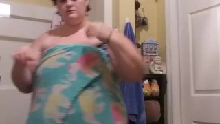 Chubby Taking A Shower