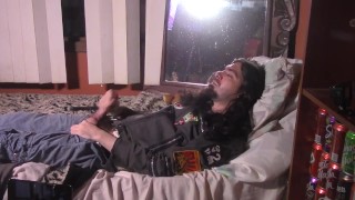 Handjob + Cum Eating MALE SOLO (left angle)