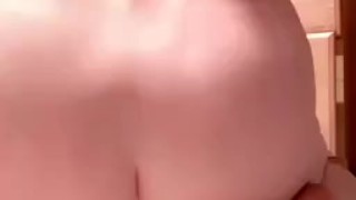 MILF Riding dildo reverse cowgirl