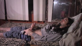 Handjob + Cum Eating 4 MALE SOLO (canon vixia hfr52 angle)