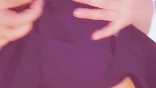 えっちな水着とバイブで腰振り乳首オナニー