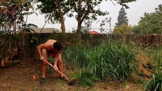 Naked Gardening Tease