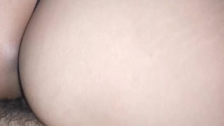 Latina teen shows her beautiful ass and rides in sexy black thong!