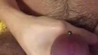 Aiden Diamond Strokes Big Cock, Toes Curl