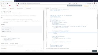 Merge Sorted Array (replacement) Review - Javascript