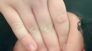 BBW ripped leggings and clit clamp