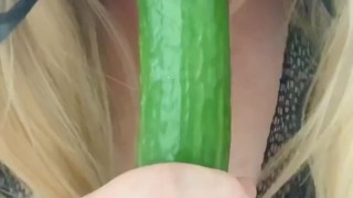 Sloppy Halloween cucumber BJ 