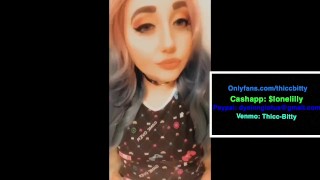 Emo Punk Girl Vaping Thick Rips Blow Out Step Sis Cuck