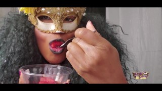 Goddess Nia Sensually Eats Watermelon Trailer