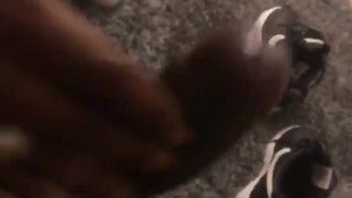 Bbc handjob beating that big dick