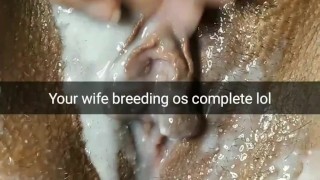 Your wife after breeding gangbang with cum creampie dripping pussy [Cuckold. Snapchat]