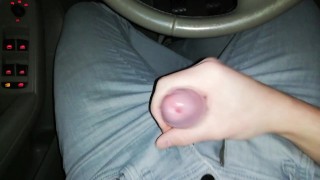 Horny guy, stopping by the road, Jerk off in car in public! - SoloXman
